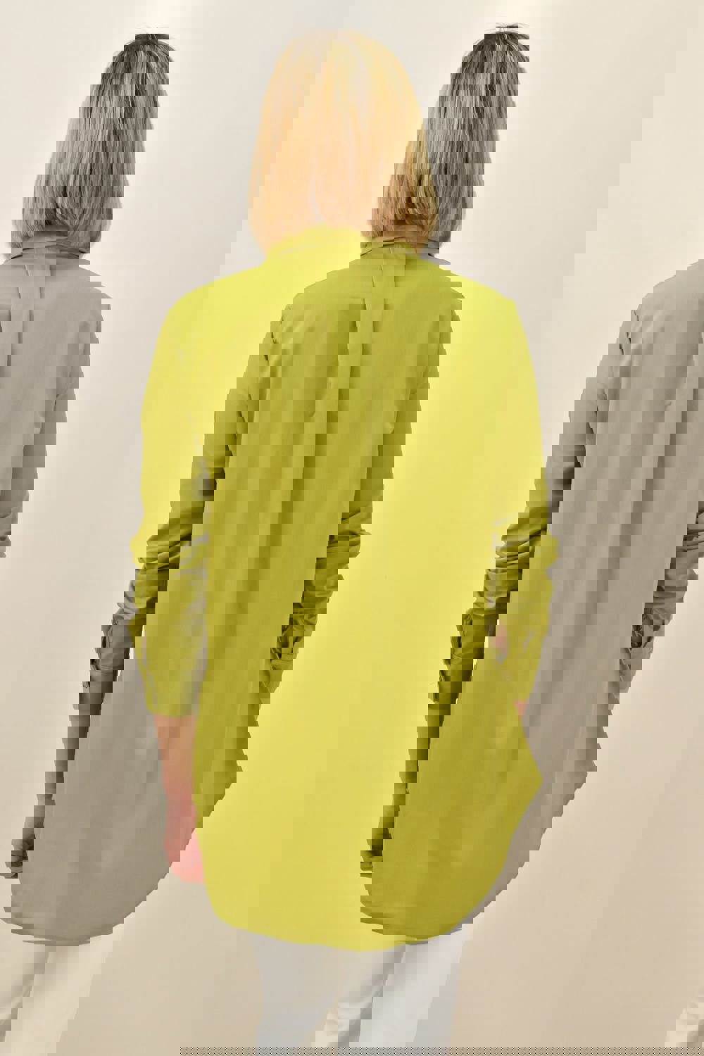 Γυναικείο πουκάμισο με κέντημα Λαχανί 18813 φωτογραφία