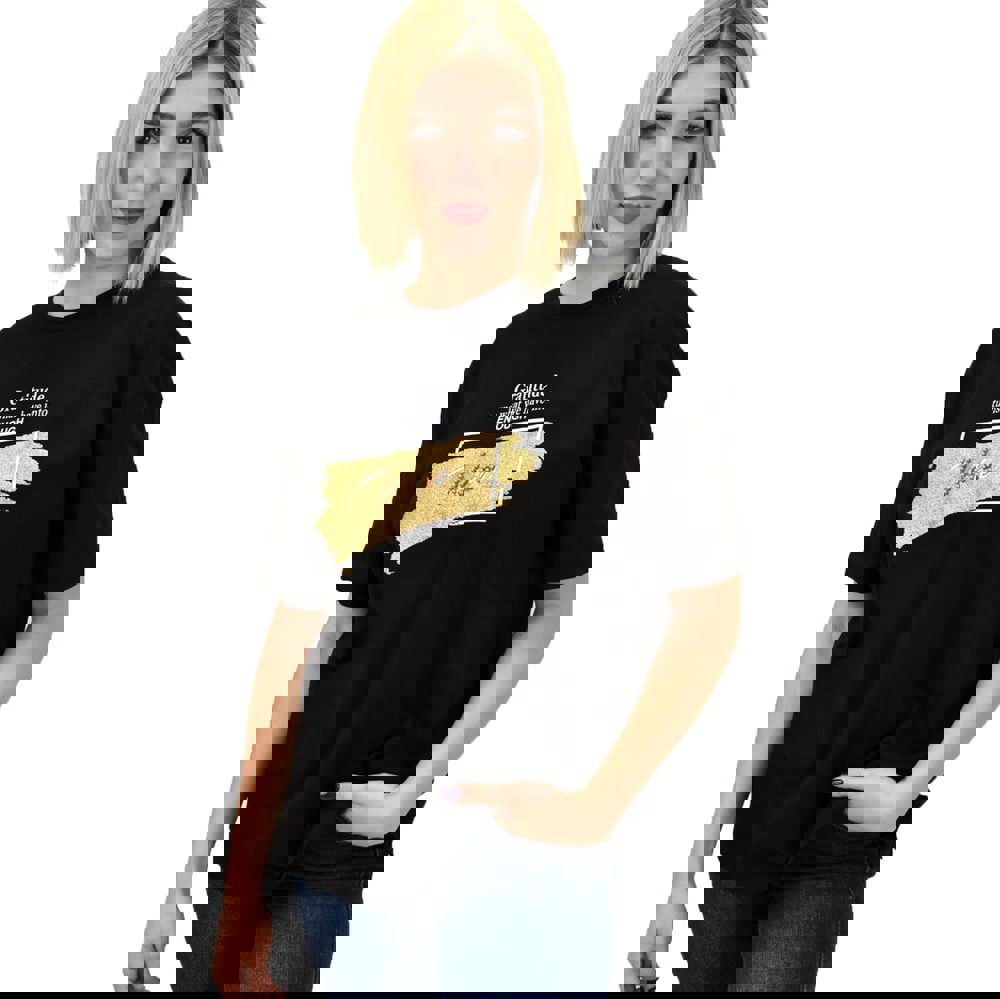 Γυναικείο T-shirt με στρας voice Μαύρο 18855