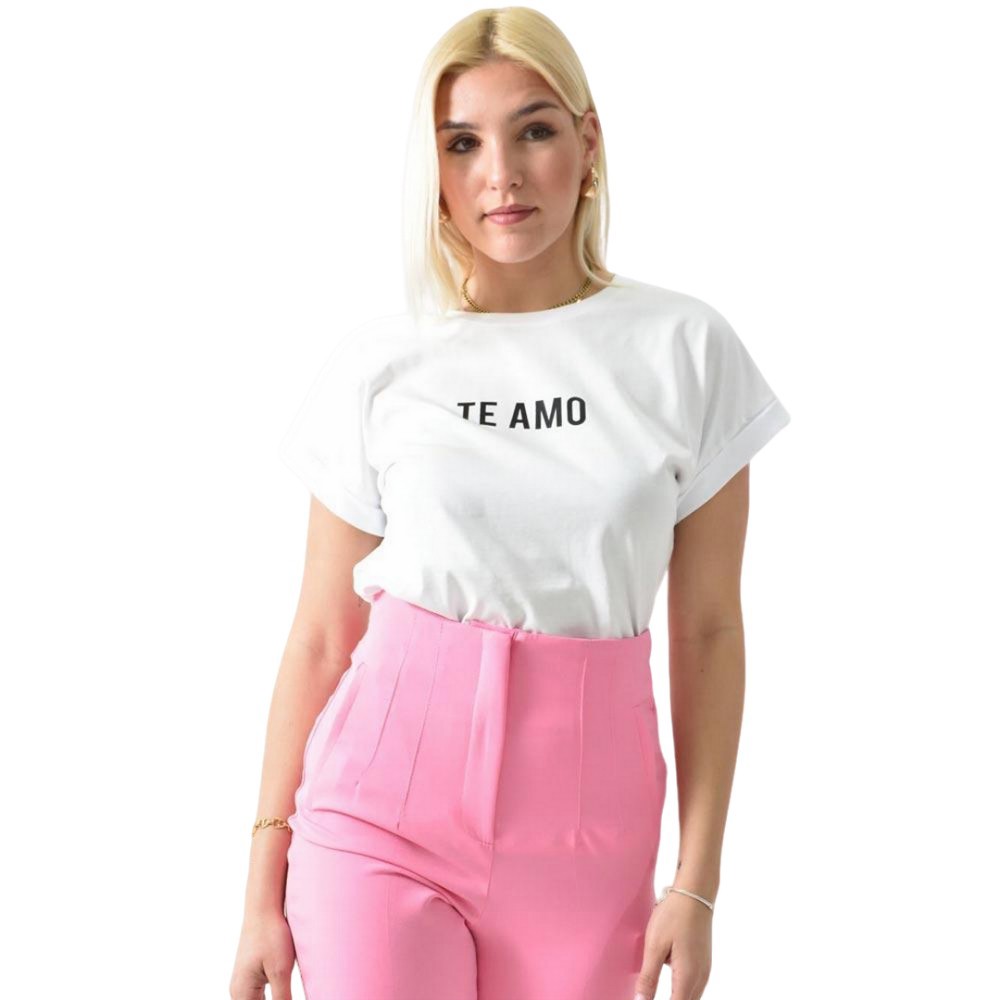 T-shirt με τύπωμα TE AMO Λευκό 26200