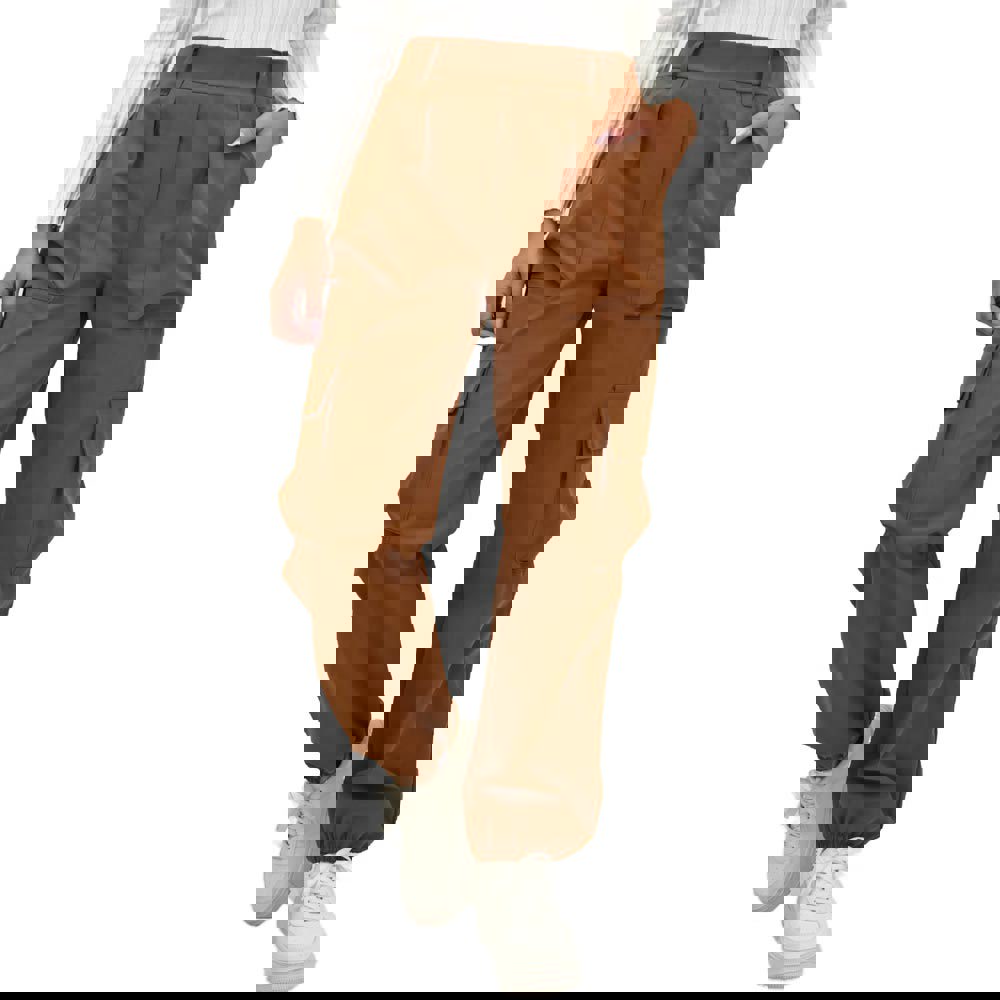 Γυναικείο παντελόνι cargo Καφέ 21803