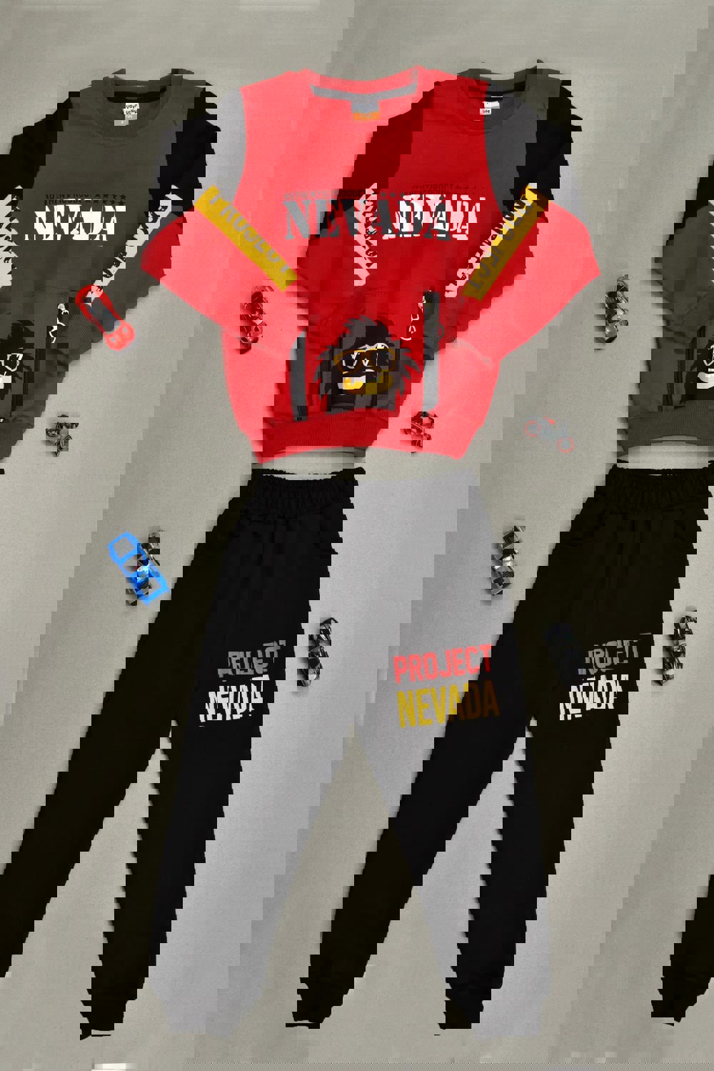 Παιδικό σετ με τύπωμα NEVADA Κόκκινο 17133 φωτογραφία