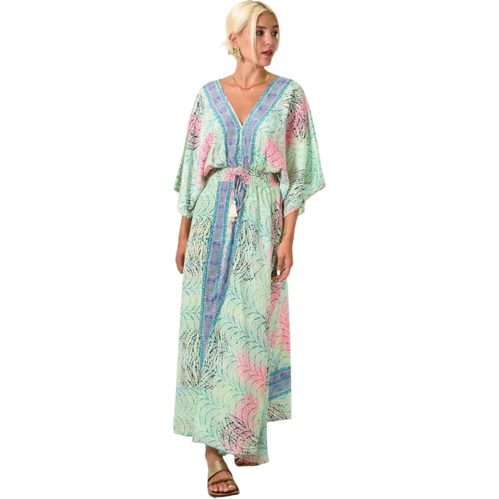 Maxi φόρεμα με V λαιμόκοψη Βεραμάν 25425