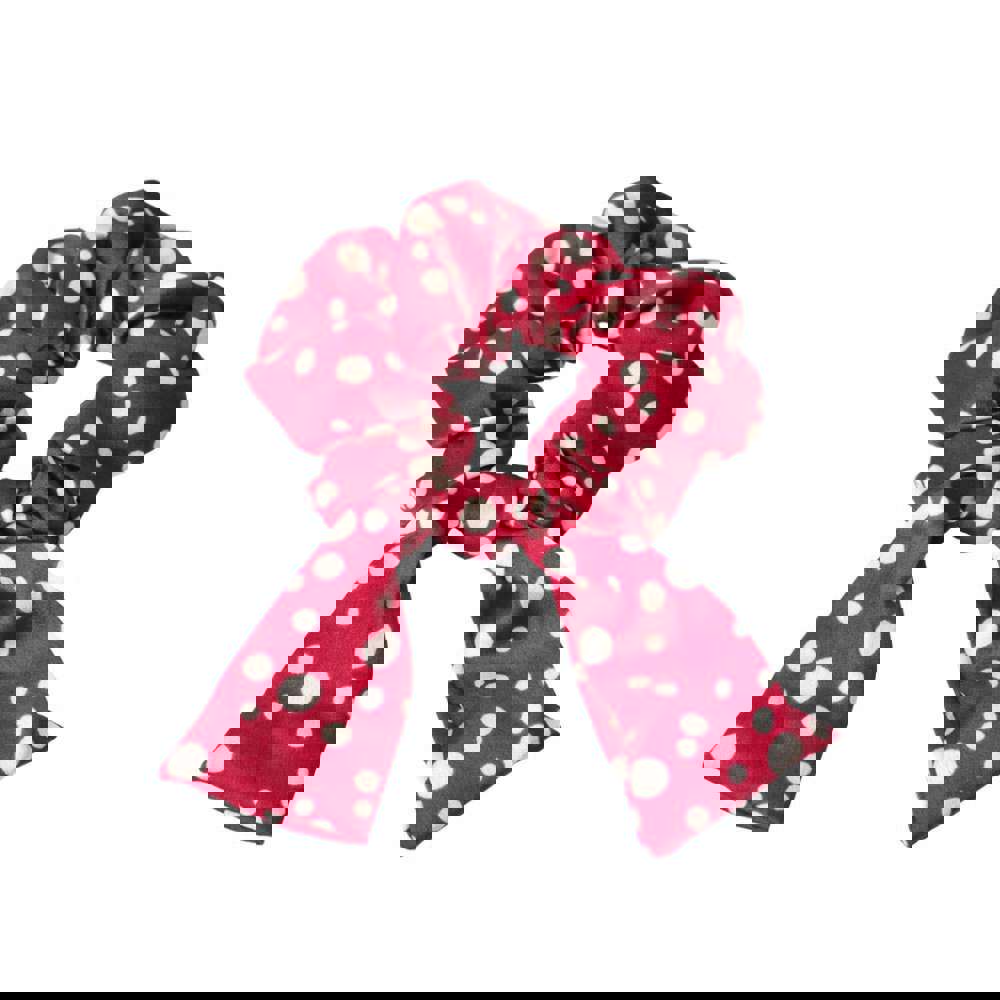 Αξεσουάρ μαλλιών Scrunchies πουά Μπορντώ 23248