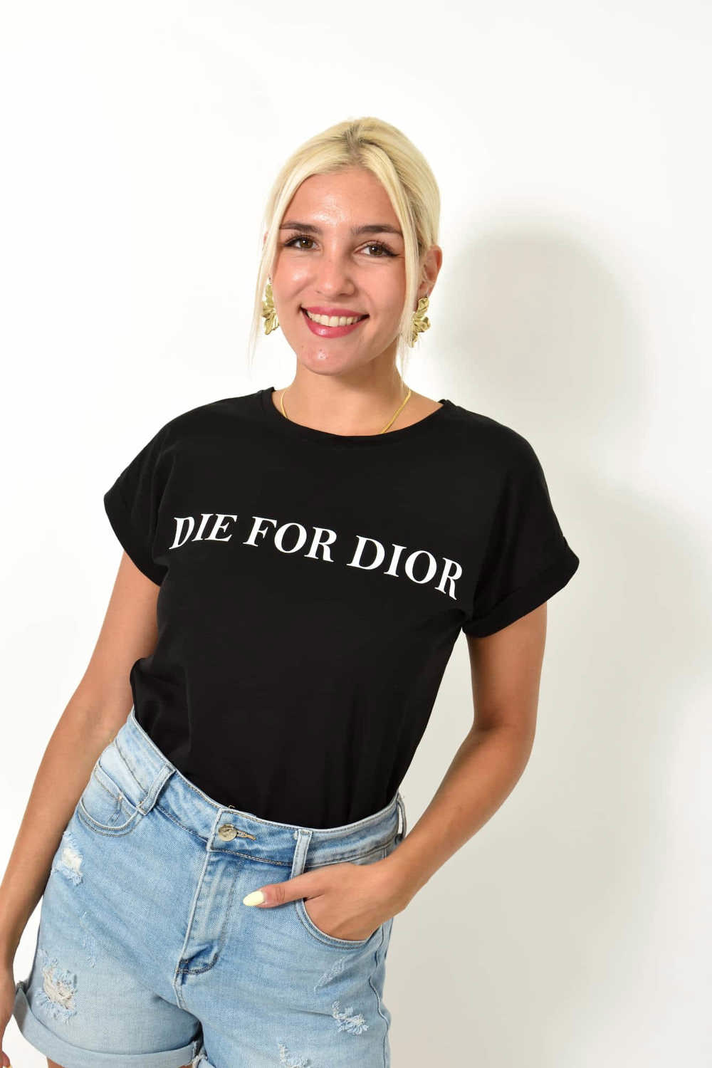 T-shirt με τύπωμα Μαύρο 25528 φωτογραφία