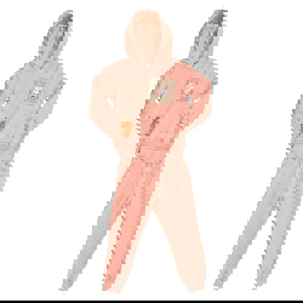 Παιδικό σετ με σχέδιο κουνελάκι Σομόν 17092