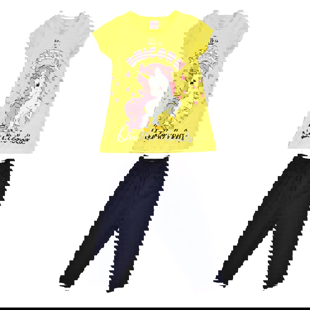 Παιδικό σετ με κολάν UNICORN Κίτρινο 15615