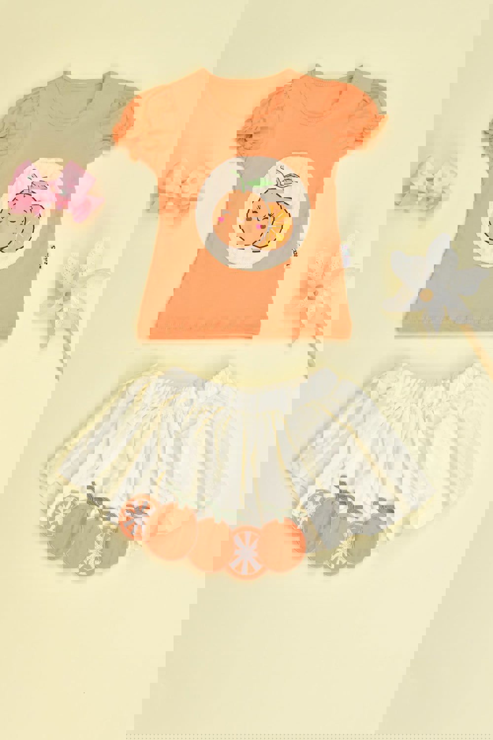 Βρεφικό σετ με σχέδιο πορτοκάλι Πορτοκαλί 16356 φωτογραφία