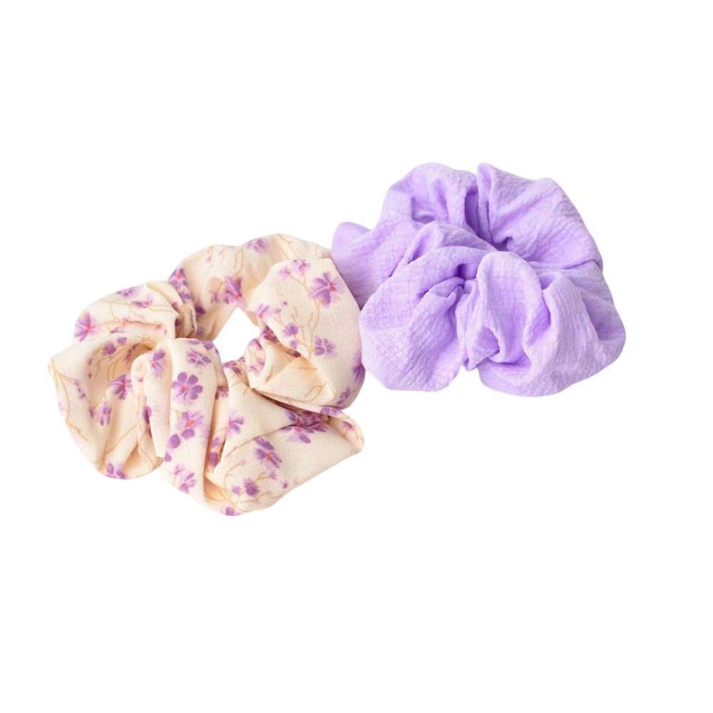 Αξεσουάρ μαλλιών Scrunchies 2 τμχ Εκρού 23241