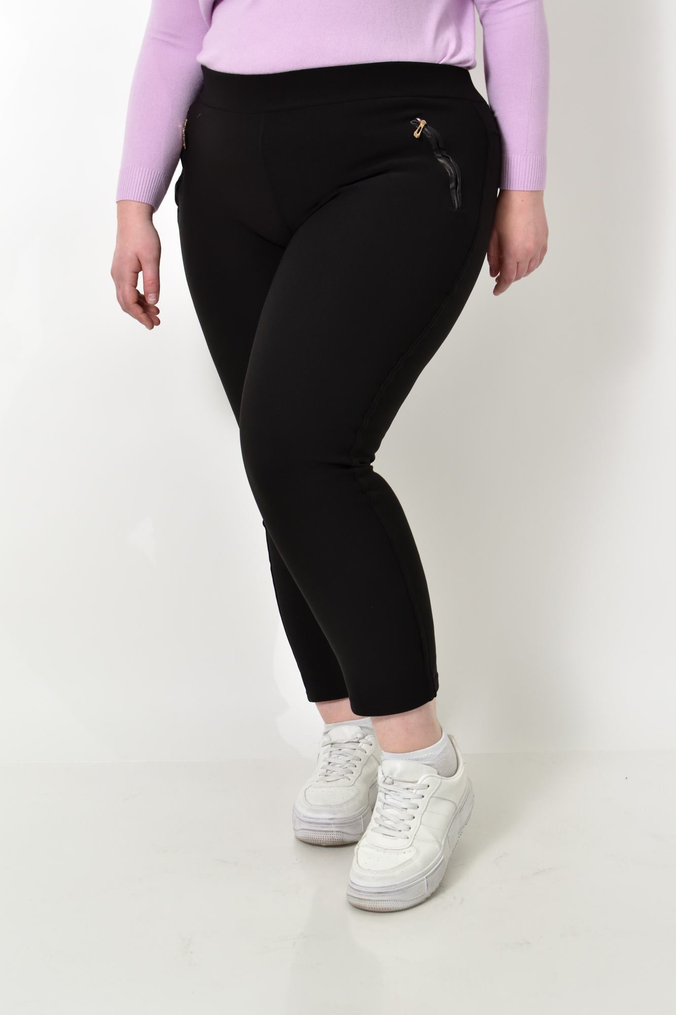 Γυναικείο plus size κολάν Μαύρο 22805