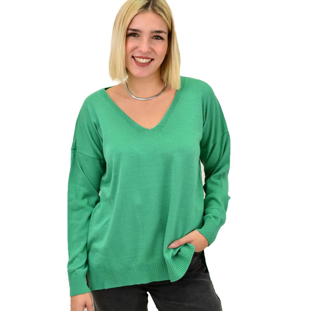Πλεκτή μπλούζα oversized Μέντα 18285